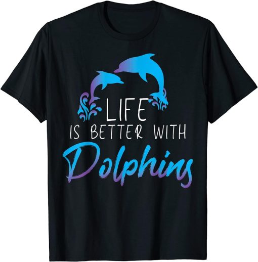 Inspiring Dolphin Enthusiasts Environmentalist Vintage Funny T-Shirt