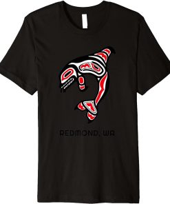 Redmond, Washington Native American Orca Killer Whales Gift Premium T-Shirt