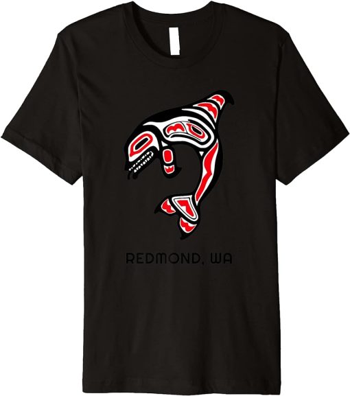 Redmond, Washington Native American Orca Killer Whales Gift Premium T-Shirt