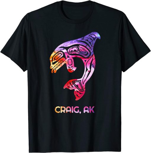 Tribal Craig AK Orca Killer Whale Native American T-Shirt