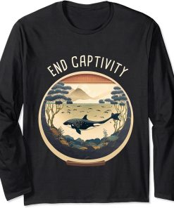 Orca End Captivity Free The Orcas Marine Protection Activist Long Sleeve T-Shirt