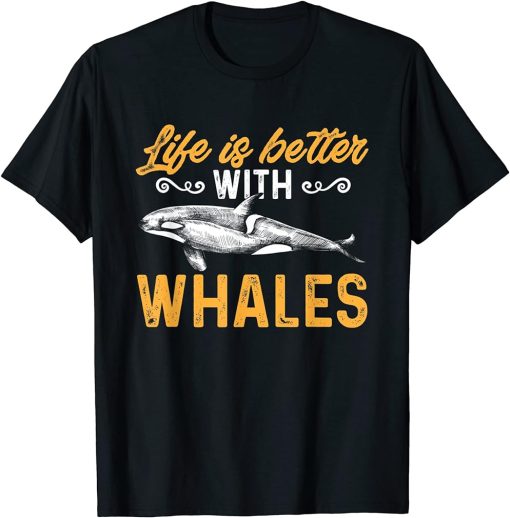 Funny Orca Lover Graphic for Women Men Kids Whale T-Shirt